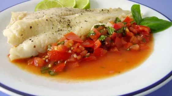 Halibut With Fresh Tomato Sauce