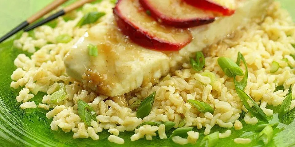 Halibut With Lentil And Brown Rice Salad