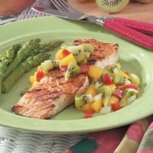 Halibut With Mango And Mint Salsa