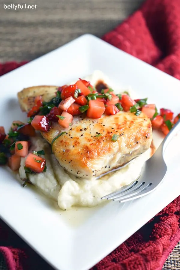 Halibut With Strawberry Salsa