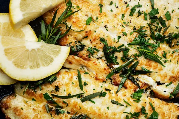 Halibut With Tarragon Lemon