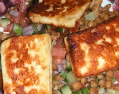 Halloumi And Lentil Salad