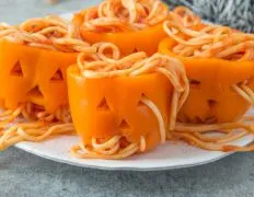 Halloween Jack- O-Lantern Pasta Dinner