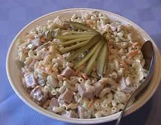 Ham And Cheddar Macaroni Salad