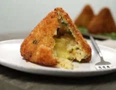 Ham And Cheese Arancini Italian Fried Rice Balls