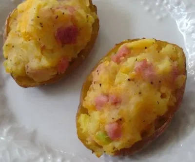 Ham And Cheese Stuffed Potatoes