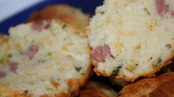 Ham And Sharp Cheddar Biscuits