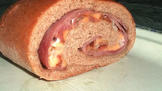 Ham And Swiss Stromboli