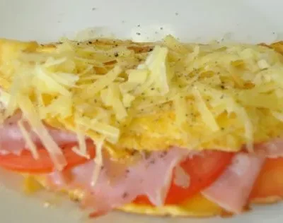 Ham And Tomato Omelet