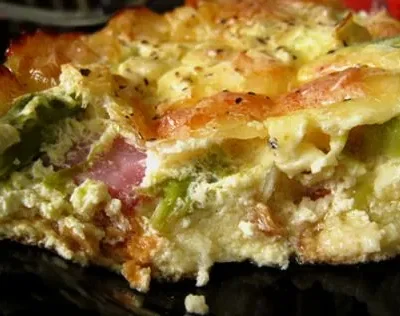 Ham-Asparagus Strata