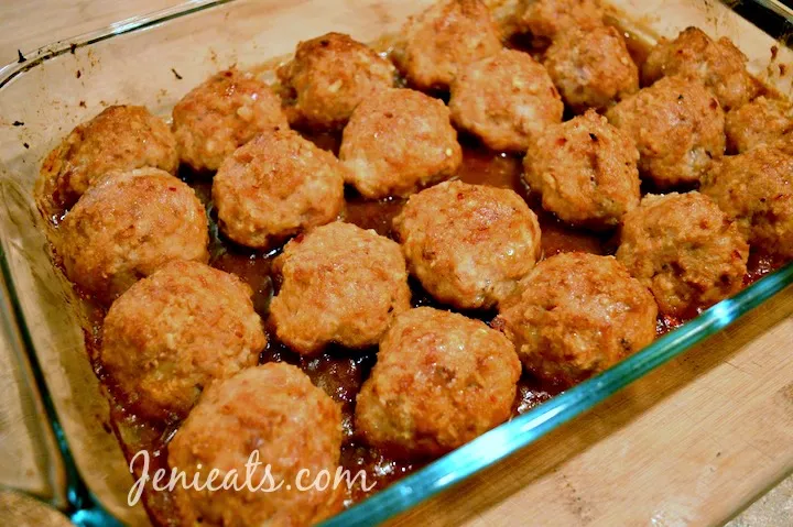 Ham Balls In Cranberry- Orange Sauce