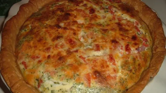 Ham-Broccoli Quiche