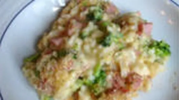 Ham Broccoli Rice And Cheese Casserole