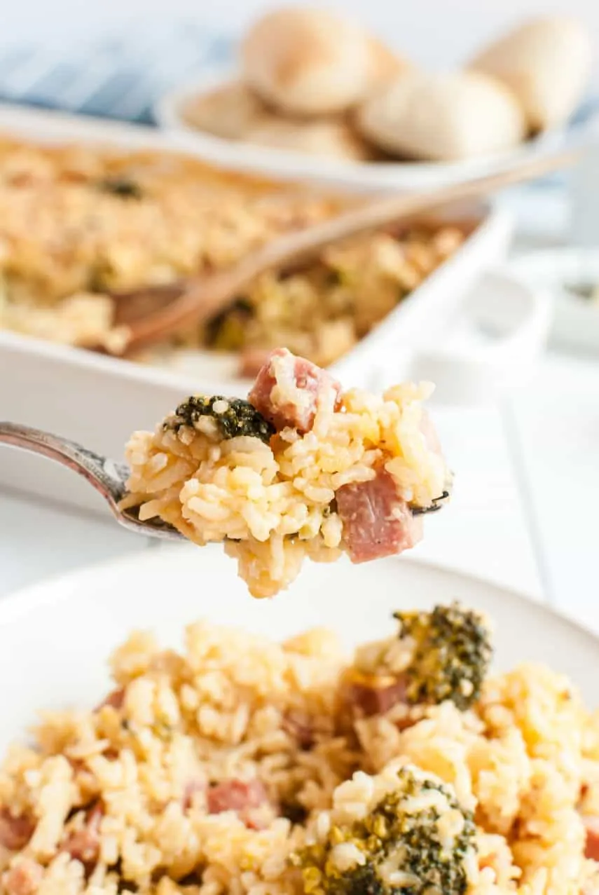 Ham, Rice & Cheese Casserole