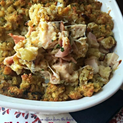 Ham &Amp; Stuffing Casserole