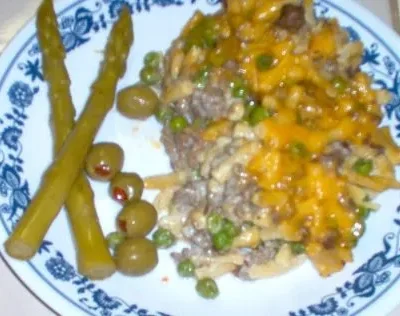 Hamburger And Kd Casserole