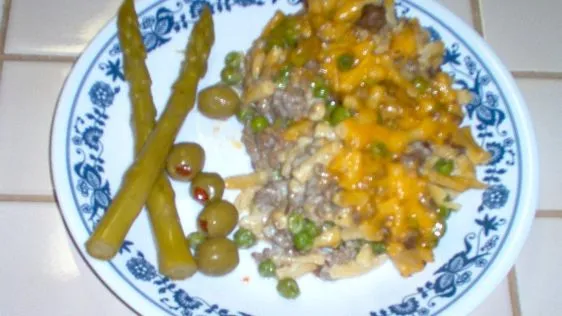 Hamburger And Kd Casserole