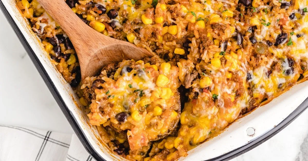 Hamburger And Rice Casserole