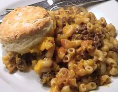 Hamburger &Amp; Biscuit Casserole