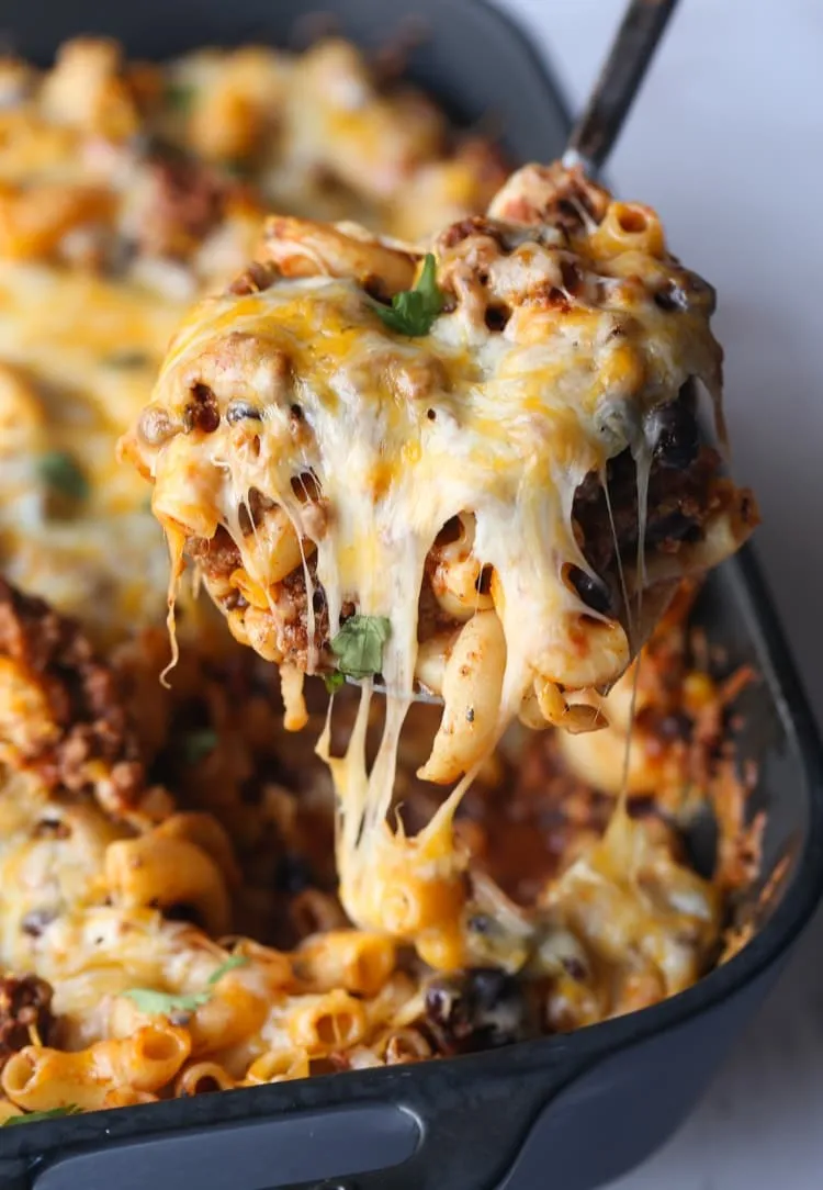 Hamburger- Chili Noodle Casserole