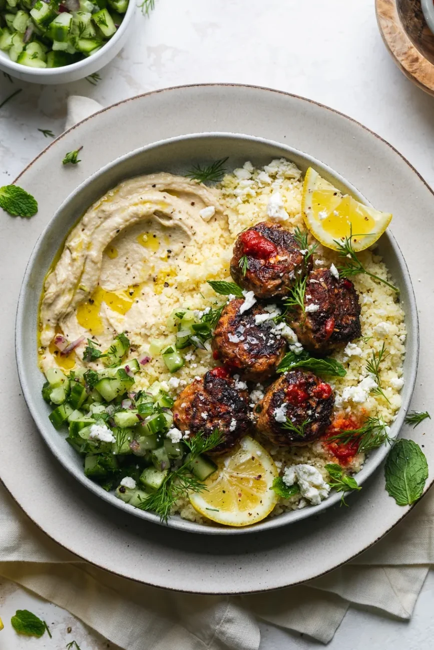 Harissa Chicken Meatballs