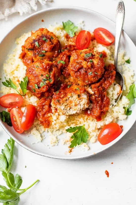 Harissa Chicken Meatballs