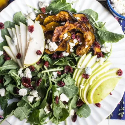 Harvest Kale Salad With Roasted Winter Squash