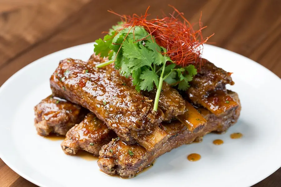 Hawaiian Hoisin Glazed Baby Back Pork Ribs