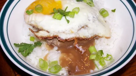 Hawaiian Loco Moco Hearty Breakfast