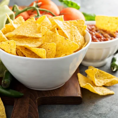 Healthy Baked Corn Tortilla Chips