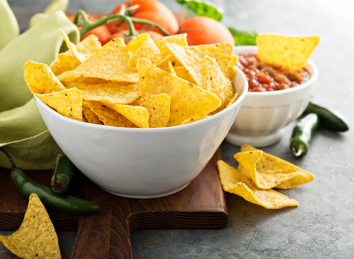 Healthy Baked Corn Tortilla Chips