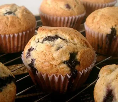 Healthy Berry Blue Muffins