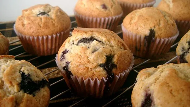 Healthy Berry Blue Muffins