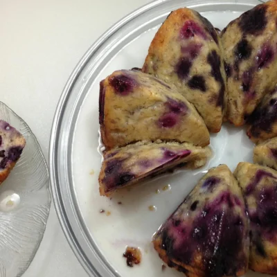 Healthy Blueberry And Banana Cake