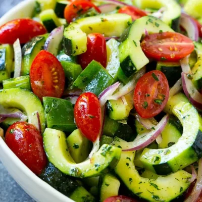 Healthy Cucumber Tomato Salad