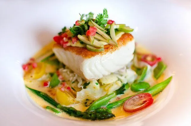 Healthy Halibut With Fennel In A Tomato Bean