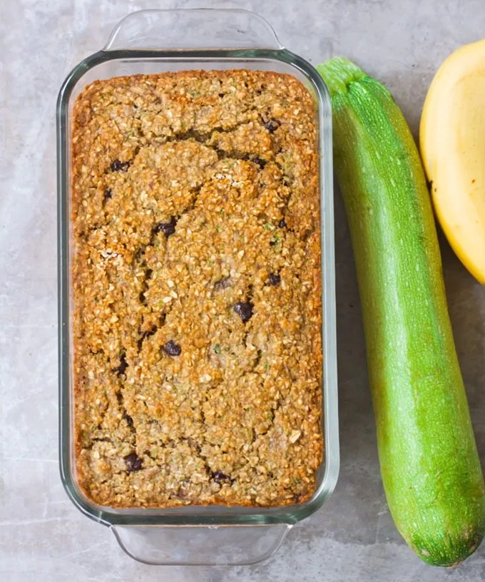 Healthy Low Fat Banana Zucchini Bread