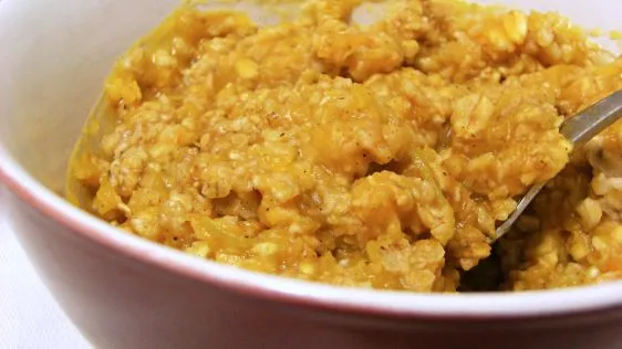 Healthy Pumpkin Pie Oatmeal