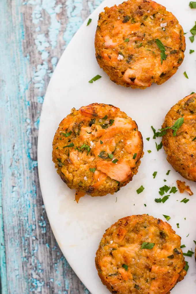 Healthy Salmon Quinoa Burgers