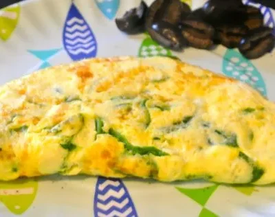 Healthy Spinach And Feta Omelette Recipe - Weight Watchers Friendly