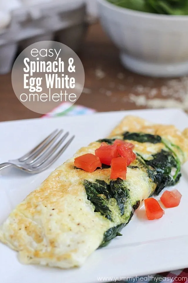 Healthy Tomato and Mozzarella Egg White Omelette Recipe