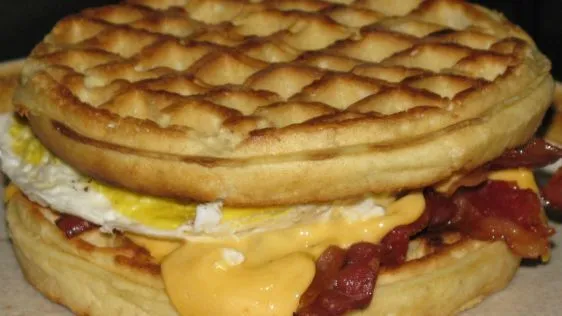 Healthy Waffle Sandwich: A Low-Fat Delight