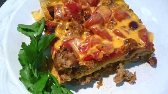 Healthy Weight Watchers Layered Tortilla Casserole Bake