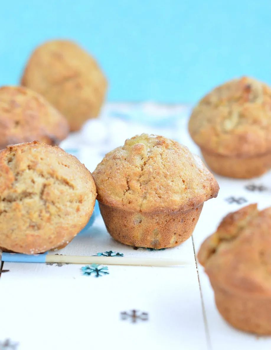 Healthy Whole Grain Banana Muffins Recipe