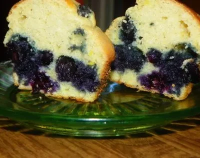 Healthy Whole Grain Blueberry Muffins Recipe