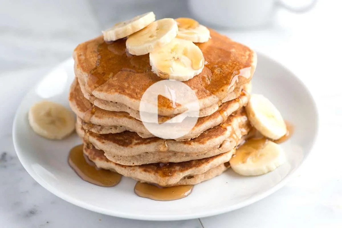 Healthy Whole Grain Wheat Pancakes Recipe