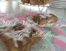 Healthy Whole Wheat Apple Flaxseed Muffins Recipe