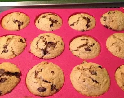 Healthy Whole Wheat Banana Chocolate Chip Muffins Recipe