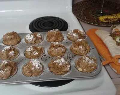 Healthy Whole Wheat Banana Flaxseed Muffins Recipe