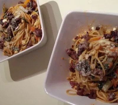 Healthy Whole Wheat Spaghetti With Swiss Chard Recipe